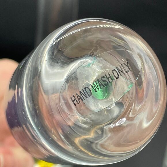 4 Narrow Circleware Vodka Alcohol Shot Glasses Colorful Bases Barware Bud Vases - Picture 4 of 7